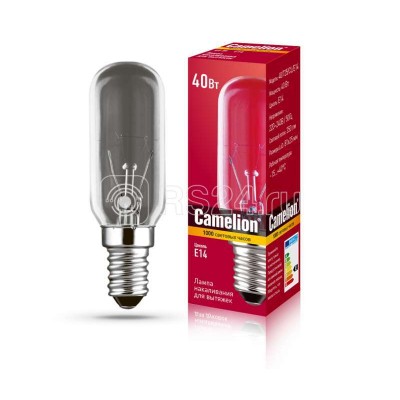 Лампа накаливания MIC 40/T25/CL/E14 для вытяжек Camelion 12984