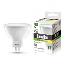 Лампа светодиодная LED5-S108/830/GU5.3 5Вт 3000К тепл. бел. GU5.3 370лм 220-240В Camelion 12041