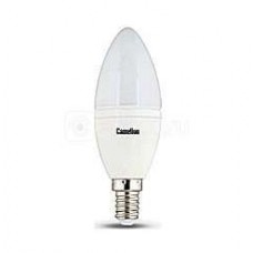 Лампа светодиодная LED6.5-C35/830/E14 6.5Вт свеча 3000К тепл. бел. E14 560лм 220-240В Camelion 11422