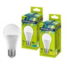 Лампа светодиодная LED-A60-12W-E27-4500K грушевидная ЛОН 172-265В Ergolux 12151