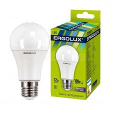 Лампа светодиодная LED-A60-12W-E27-6500K грушевидная ЛОН 172-265В Ergolux 12880