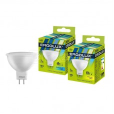 Лампа светодиодная LED-JCDR-7W-GU5.3-4500K JCDR 172-265В Ergolux 12159