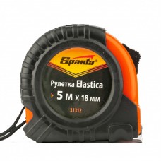 Рулетка Elastica, 5 м х 18 мм, обрезиненный корпус. SPARTA