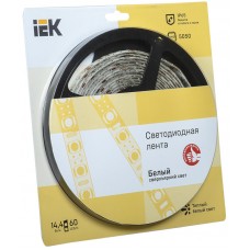 Лента светодиодная LED LSR-5050WW60-14.4-IP65-12V 14.4Вт/м тепл. бел. (уп.5м) ИЭК LSR2-1-060-65-1-05