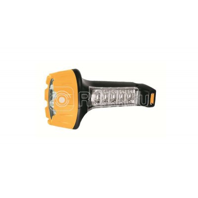 Фонарь LED 3819 (аккум. 220В черн./жел. 15+10 LED 2 режима SLA пласт. коробка) Ultraflash 10974