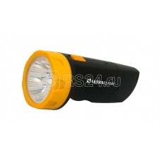 Фонарь LED 3827 (аккум. 220В черн./жел. 5 LED SLA пласт. коробка) Ultraflash 11241