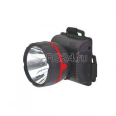 Фонарь налобный 909LED1 (1LED 1 режим; 3хR6 черн.) Ultraflash 11780