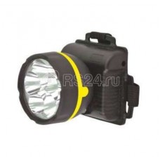 Фонарь налобный 909LED5 (5LED 1 режим; 3хR6 черн.) Ultraflash 11781