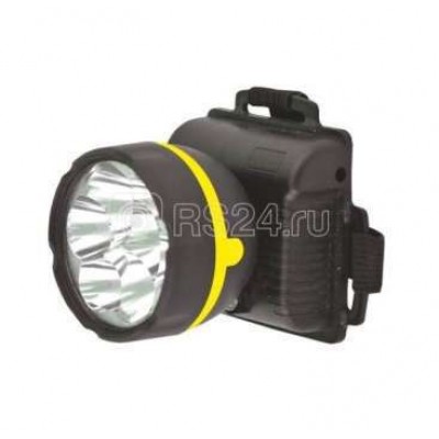 Фонарь налобный 909LED5 (5LED 1 режим; 3хR6 черн.) Ultraflash 11781