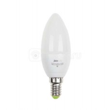 Лампа светодиодная PLED-ECO-C37 5Вт свеча 3000К тепл. бел. E27 400лм 230В JazzWay 4897062855312