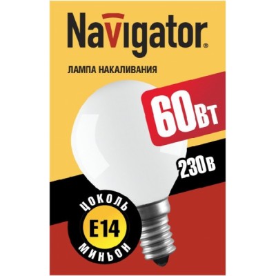 Лампа Navigator 94 317 NI-C-60-230-E14-FR