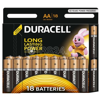 Элемент питания алкалиновый LR6-18BL BASIC (блист.18шт) Duracell Б0014448