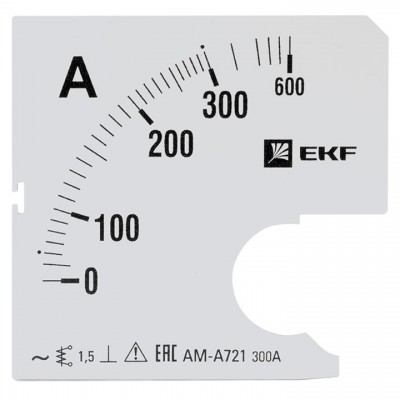 Шкала сменная для A721 300/5А-1,5 EKF PROxima