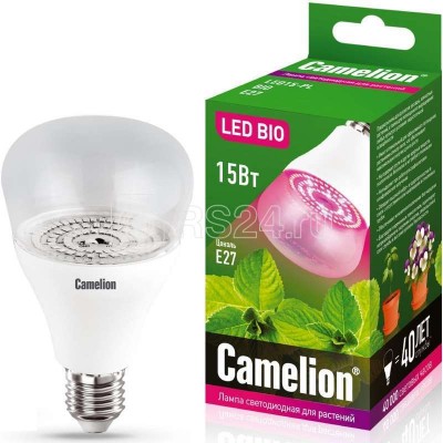 Лампа светодиодная LED15-PL/BIO/E27 15Вт 220В для растений Camelion 12770