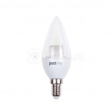 Лампа светодиодная PLED-SP CLEAR C37 CL 7Вт свеча 4000К белый E14 540лм 230В JazzWay 4897062853127