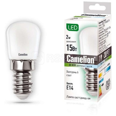 Лампа светодиодная LED2-T26/845/E14 2Вт 220В Camelion 13154