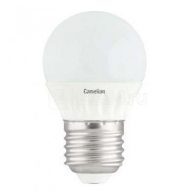 Лампа светодиодная LED3-G45/845/E27 3Вт шар 4500К белый E27 260лм 220-240В Camelion 11376